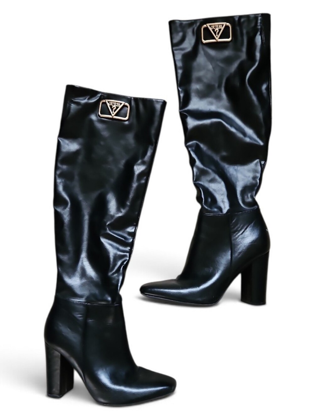 Guess Maizey black Over knee-high boots black Size 8 M